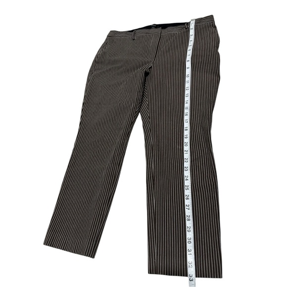 Theory Treeca 4 Stripe Stretch Pants Style K0104207 Size 10 Slim Fit Trousers - Picture 5 of 12